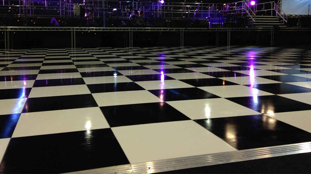 Dance Floor Black and White